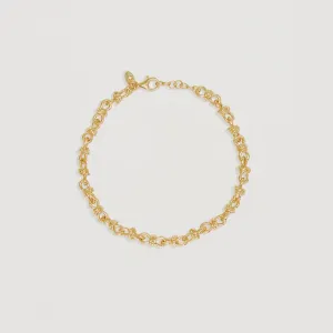 By Charlotte 18k Gold Vermeil Entwined Bracelet.