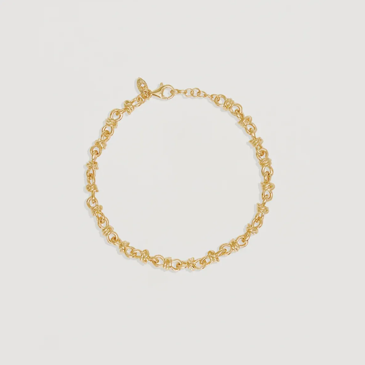 By Charlotte 18k Gold Vermeil Entwined Bracelet.