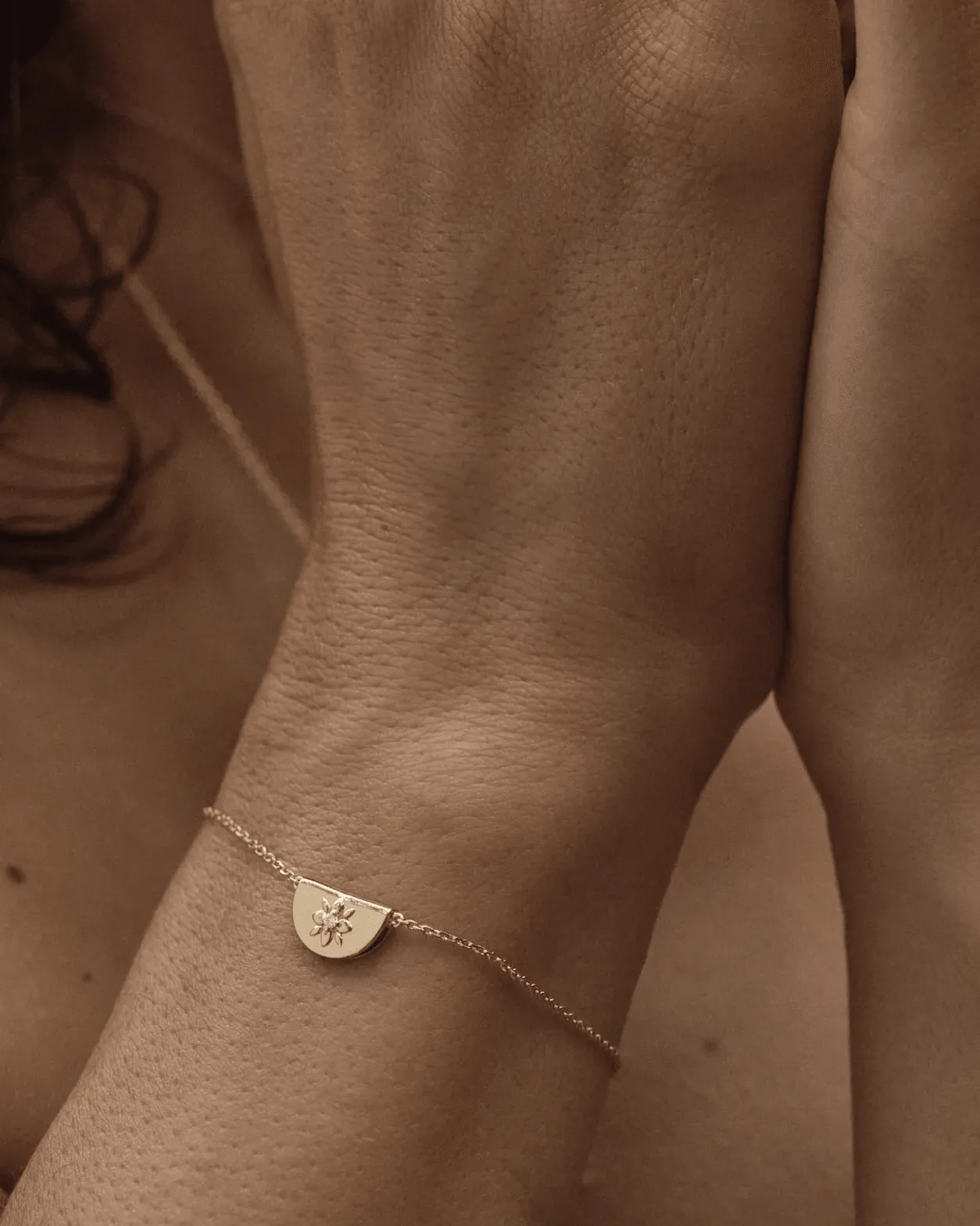 BY CHARLOTTE Lotus Bracelet - 18k Gold Vermeil