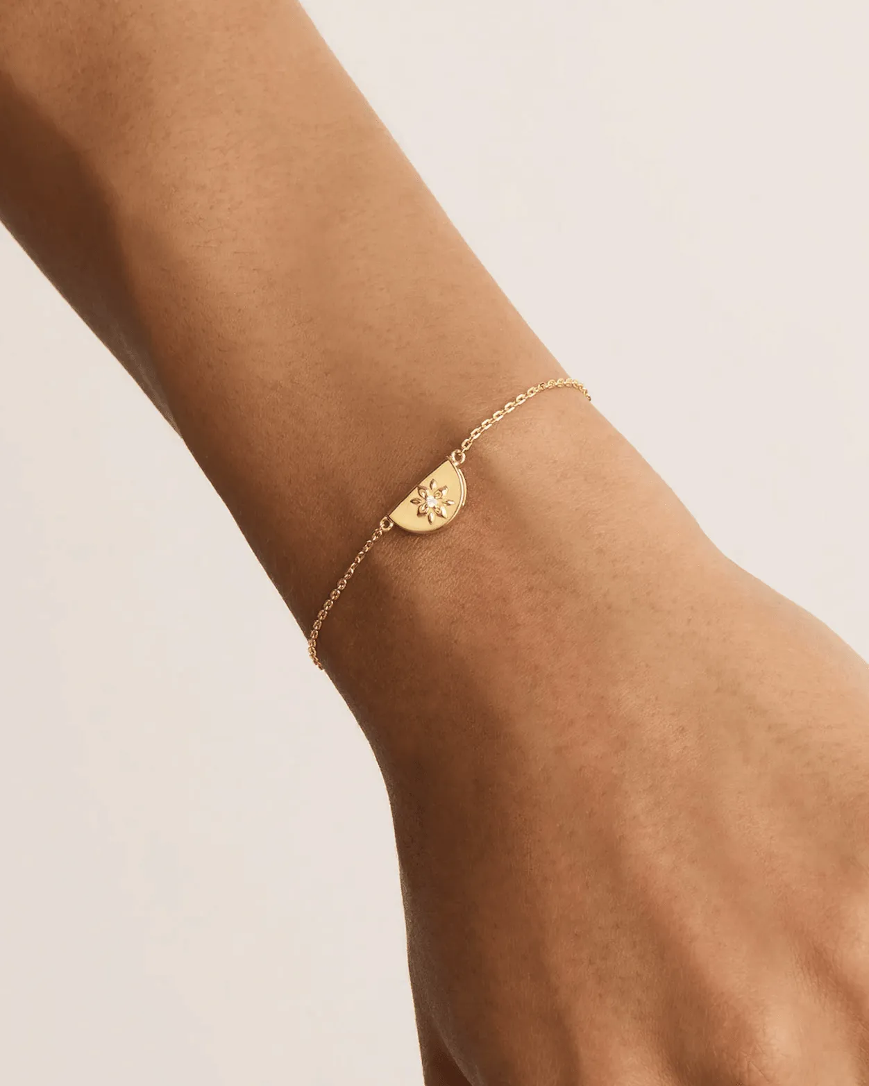 BY CHARLOTTE Lotus Bracelet - 18k Gold Vermeil