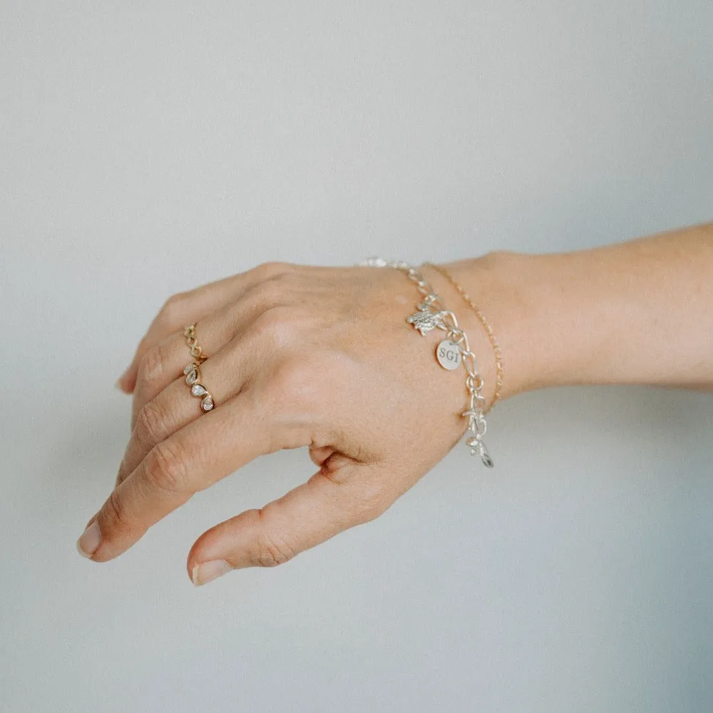 Cape San Blas Charm in Silver