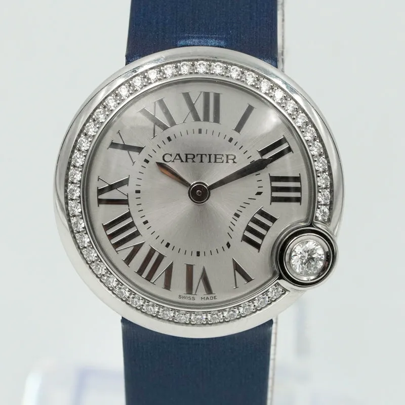 Cartier Ballon Bleu W4BL0003 Diamond Bezel 30mm