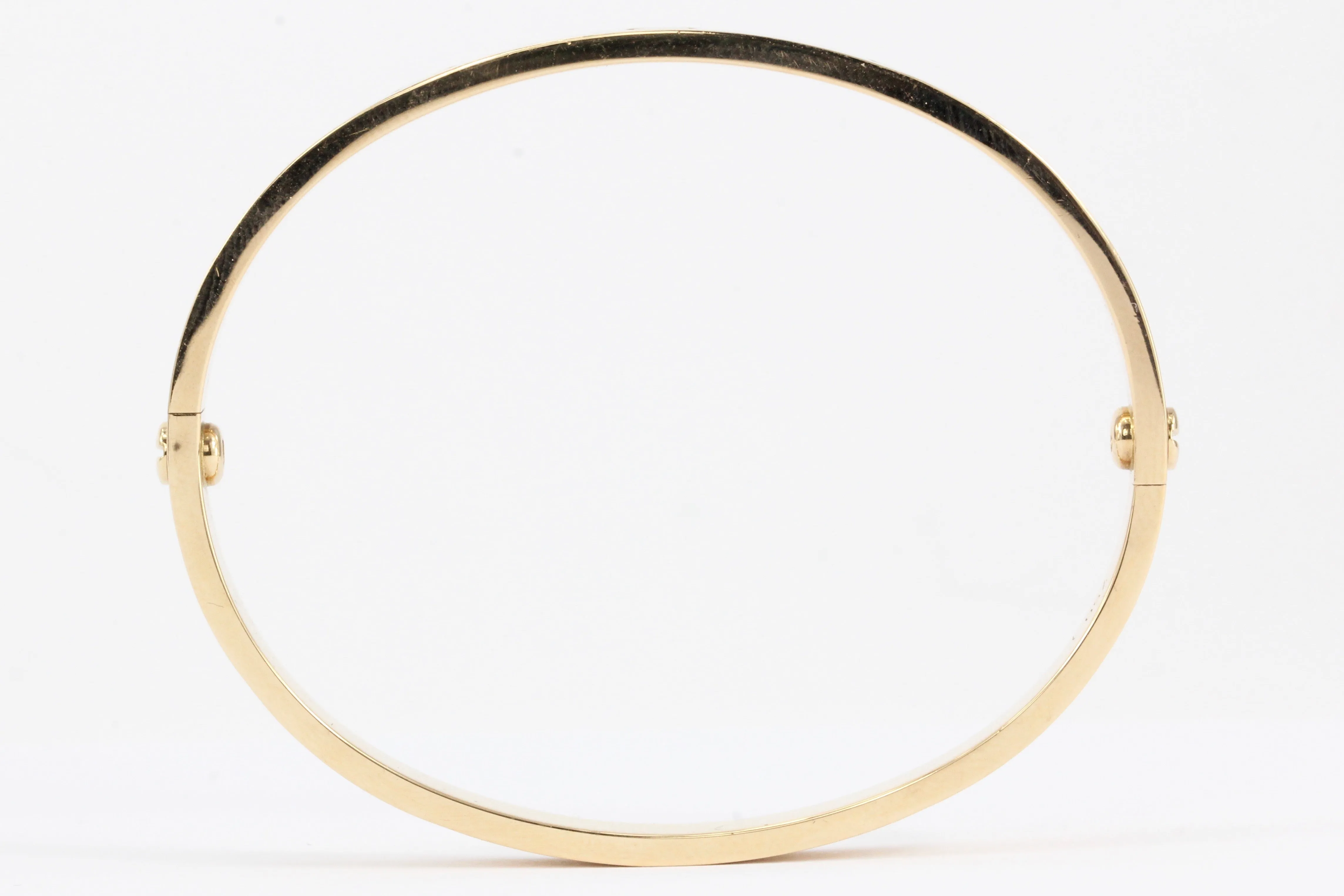 Cartier Love Bracelet Rose Gold Size 17 with Box, Papers & Screwdriver