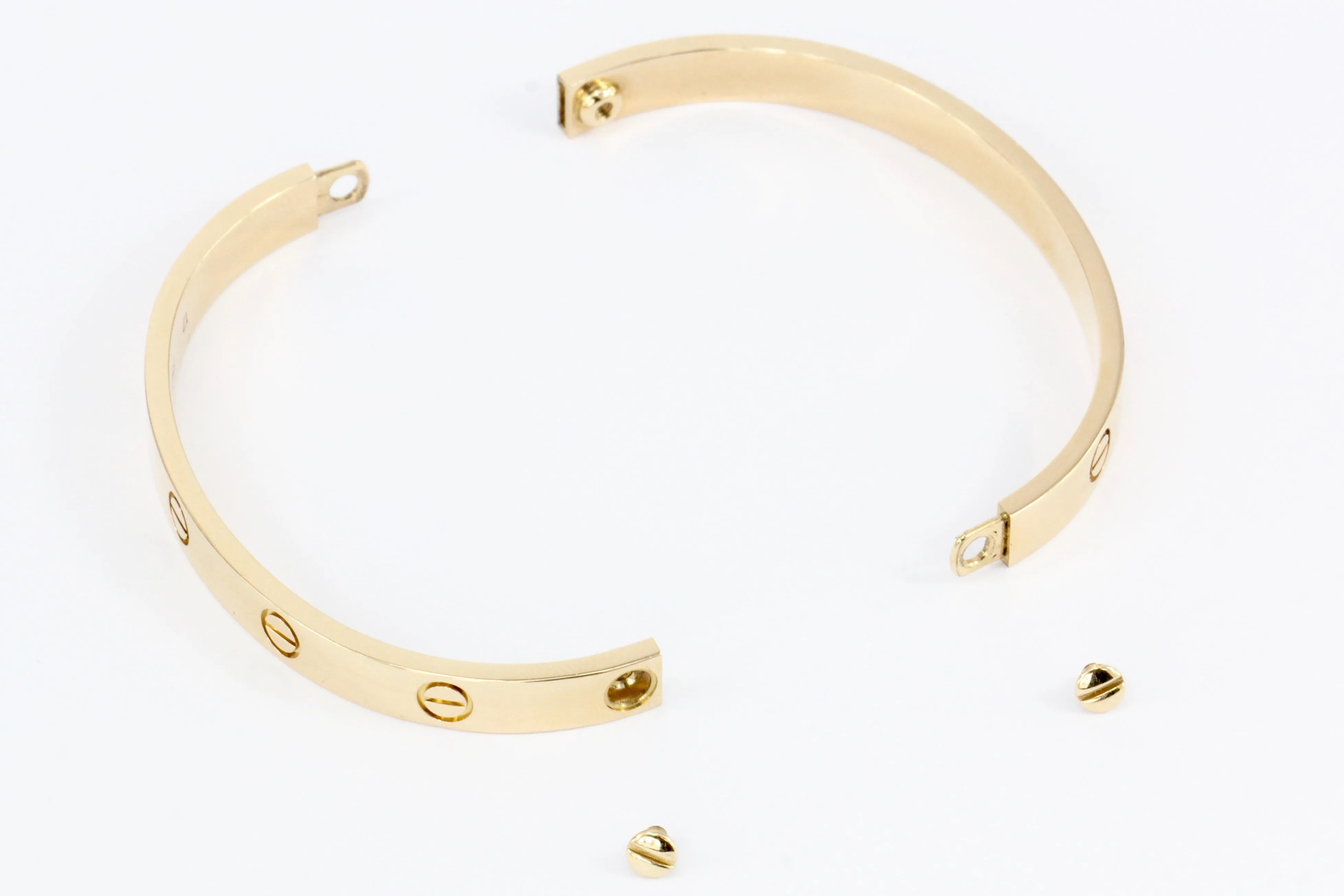 Cartier Love Bracelet Rose Gold Size 17 with Box, Papers & Screwdriver