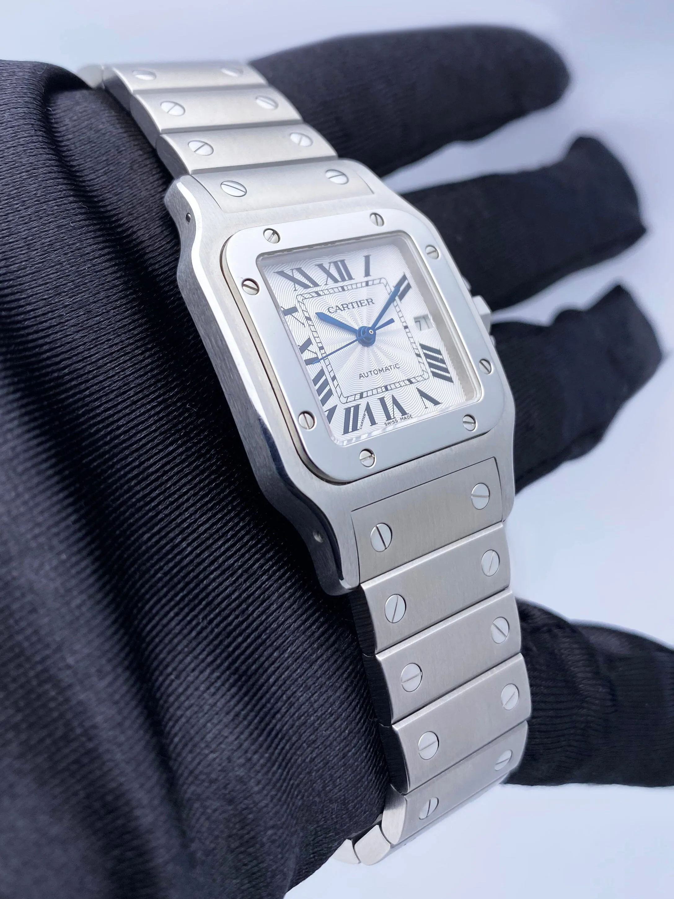 Cartier Santos Galbee W20055D6 Stainless Steel Ladies Watch