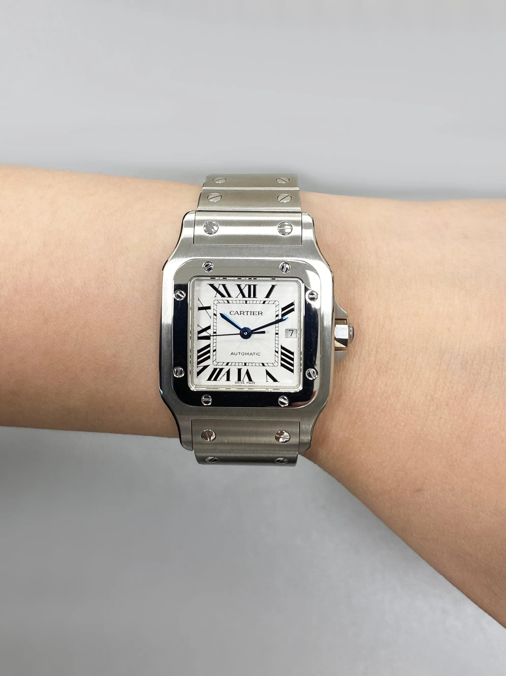Cartier Santos Galbee W20055D6 Stainless Steel Ladies Watch