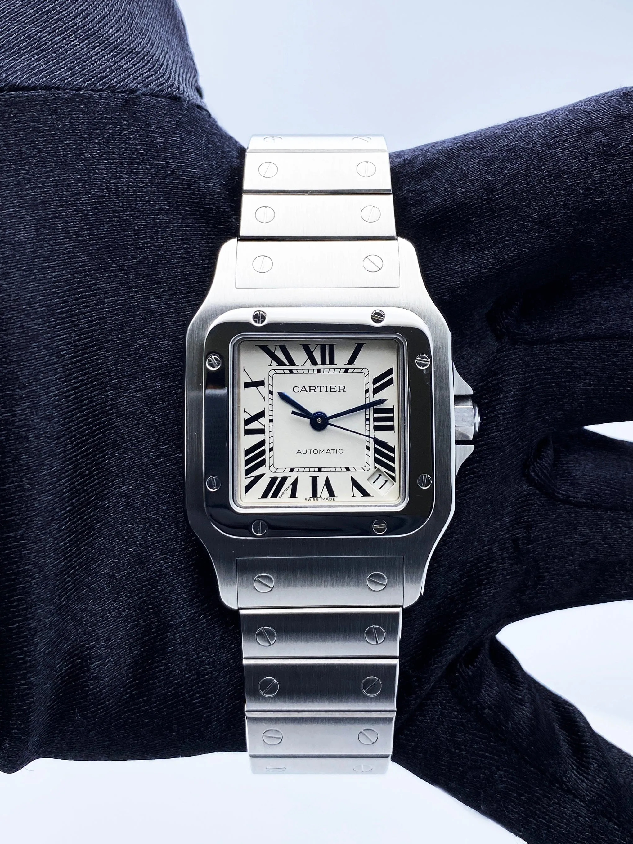 Cartier Santos Galbee W20098D6 Stainless Steel Mens Watch