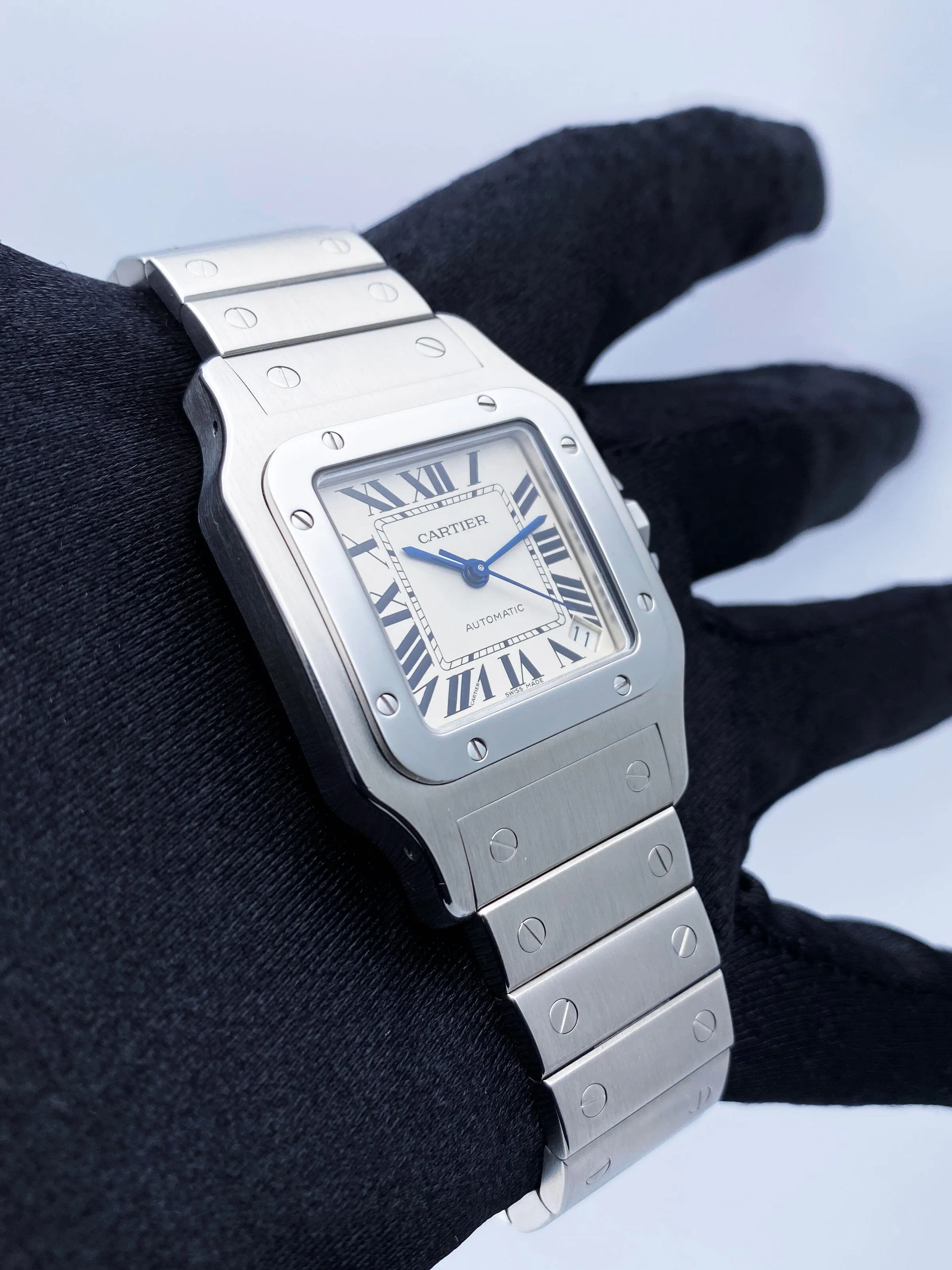 Cartier Santos Galbee W20098D6 Stainless Steel Mens Watch
