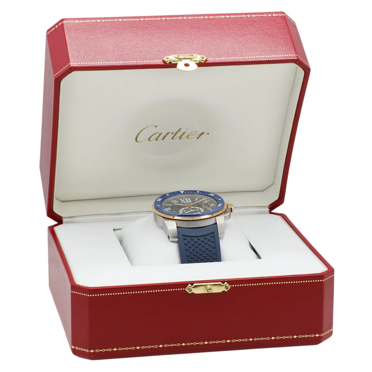Cartier Stainless Steel 18K Rose Gold Calibre de Cartier Diver W2CA0009