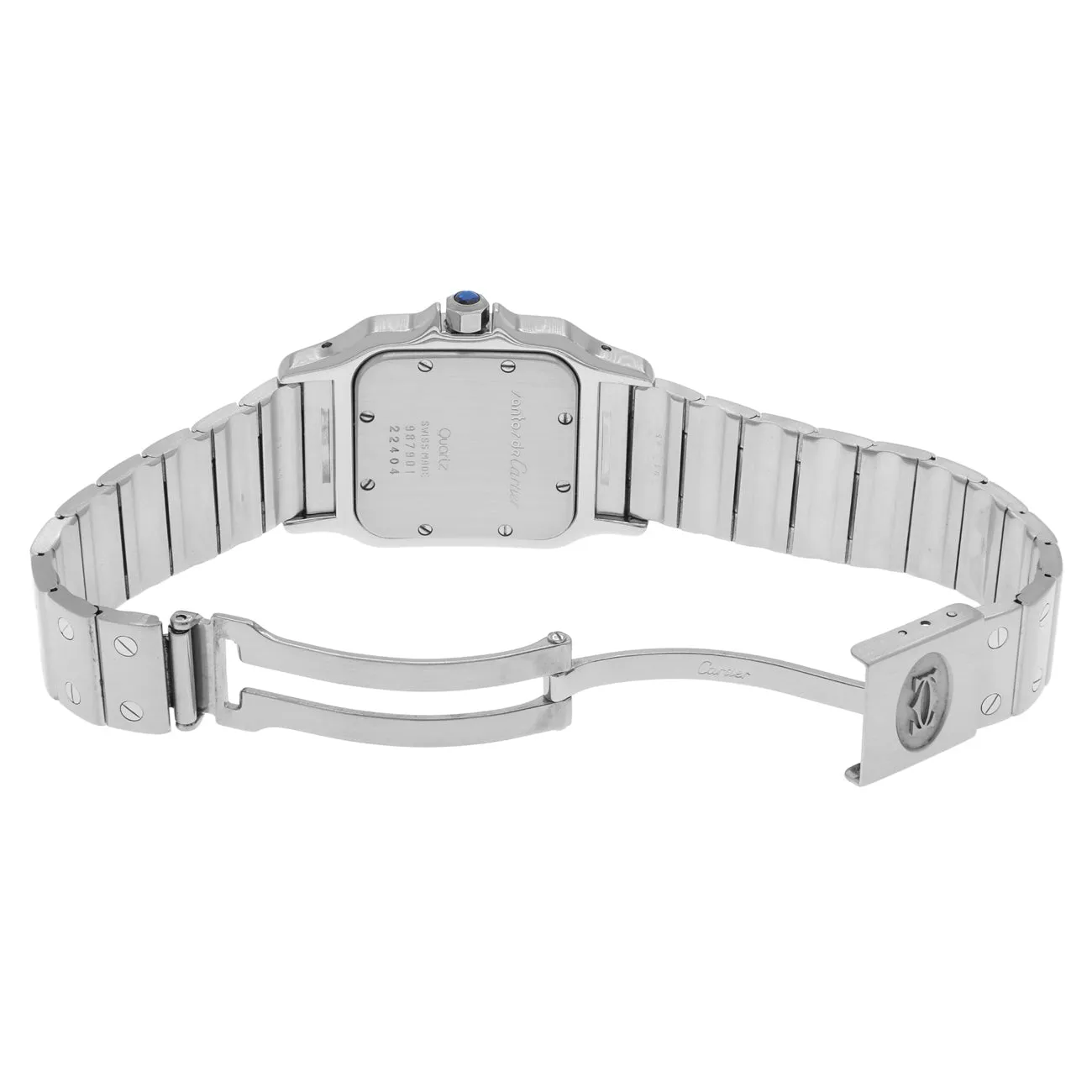 Cartier Stainless Steel Santos Galbee Quartz 987901