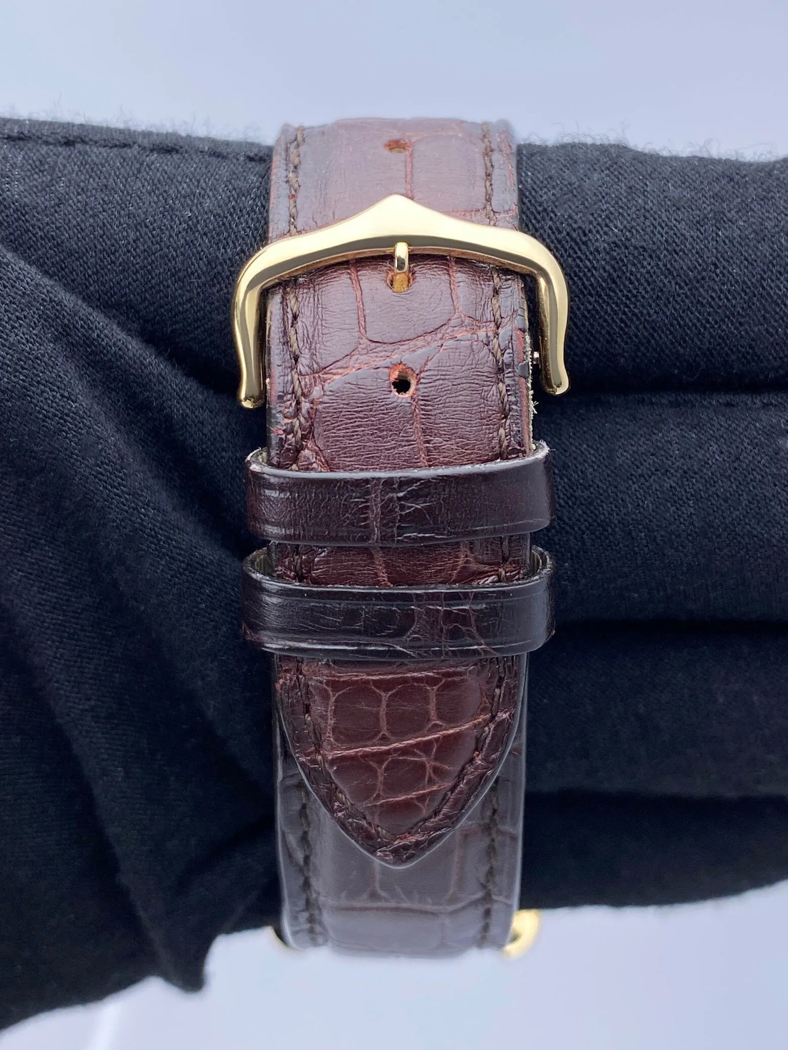 Cartier Tank Americaine Large W2603156 18K Yellow Gold Mens Watch