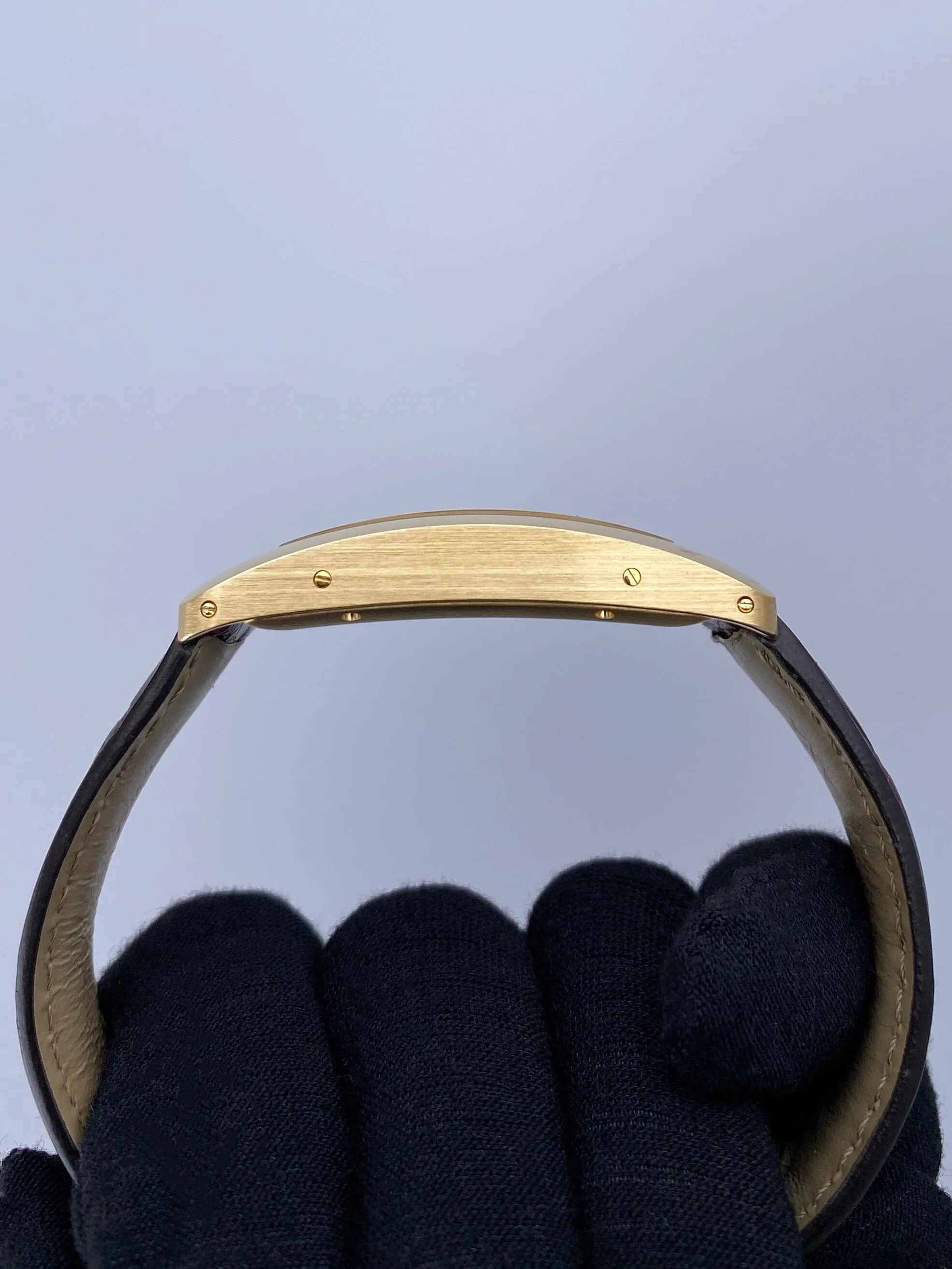 Cartier Tank Americaine Large W2603156 18K Yellow Gold Mens Watch