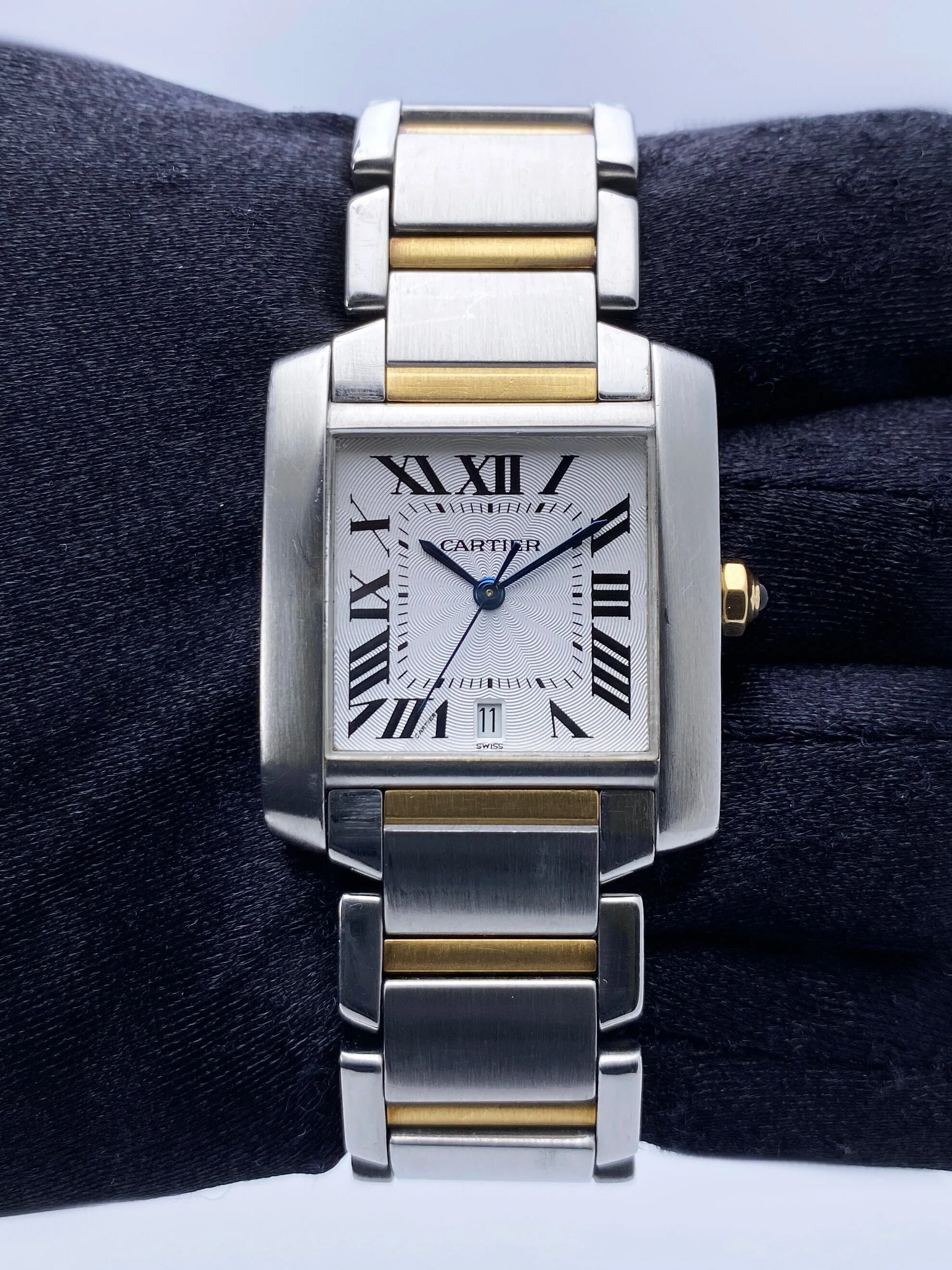 Cartier Tank Francaise W51005Q4 Two Tone Mens Watch