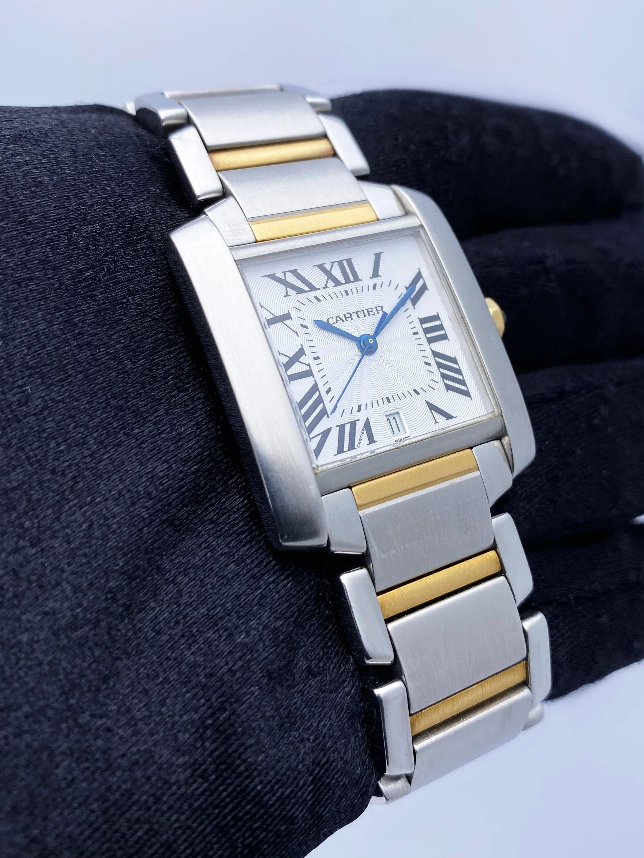 Cartier Tank Francaise W51005Q4 Two Tone Mens Watch