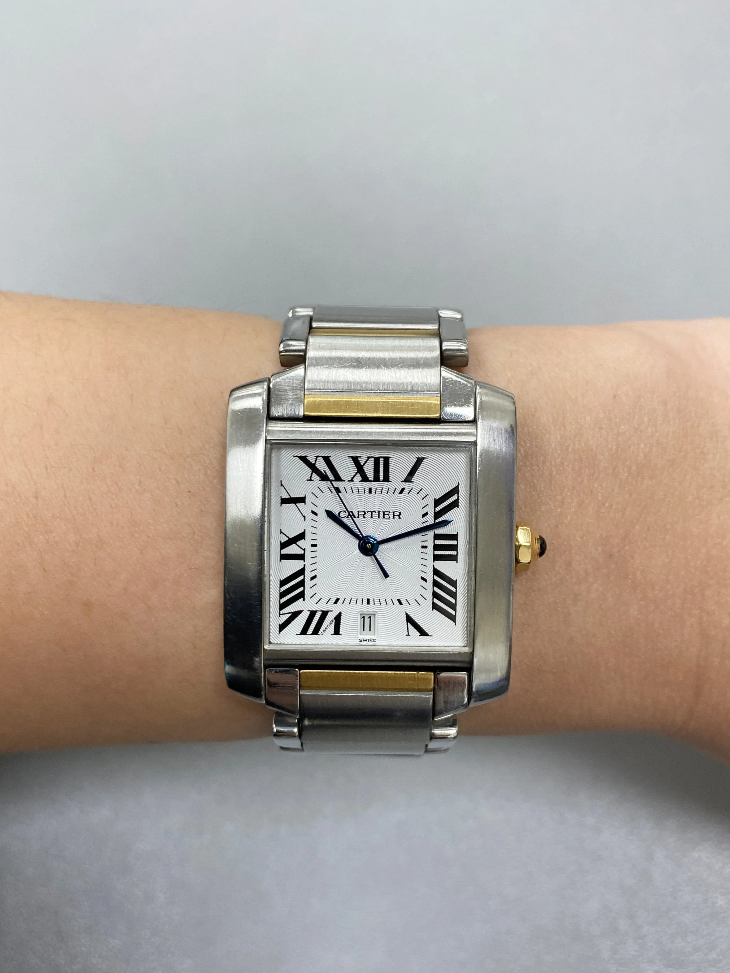 Cartier Tank Francaise W51005Q4 Two Tone Mens Watch