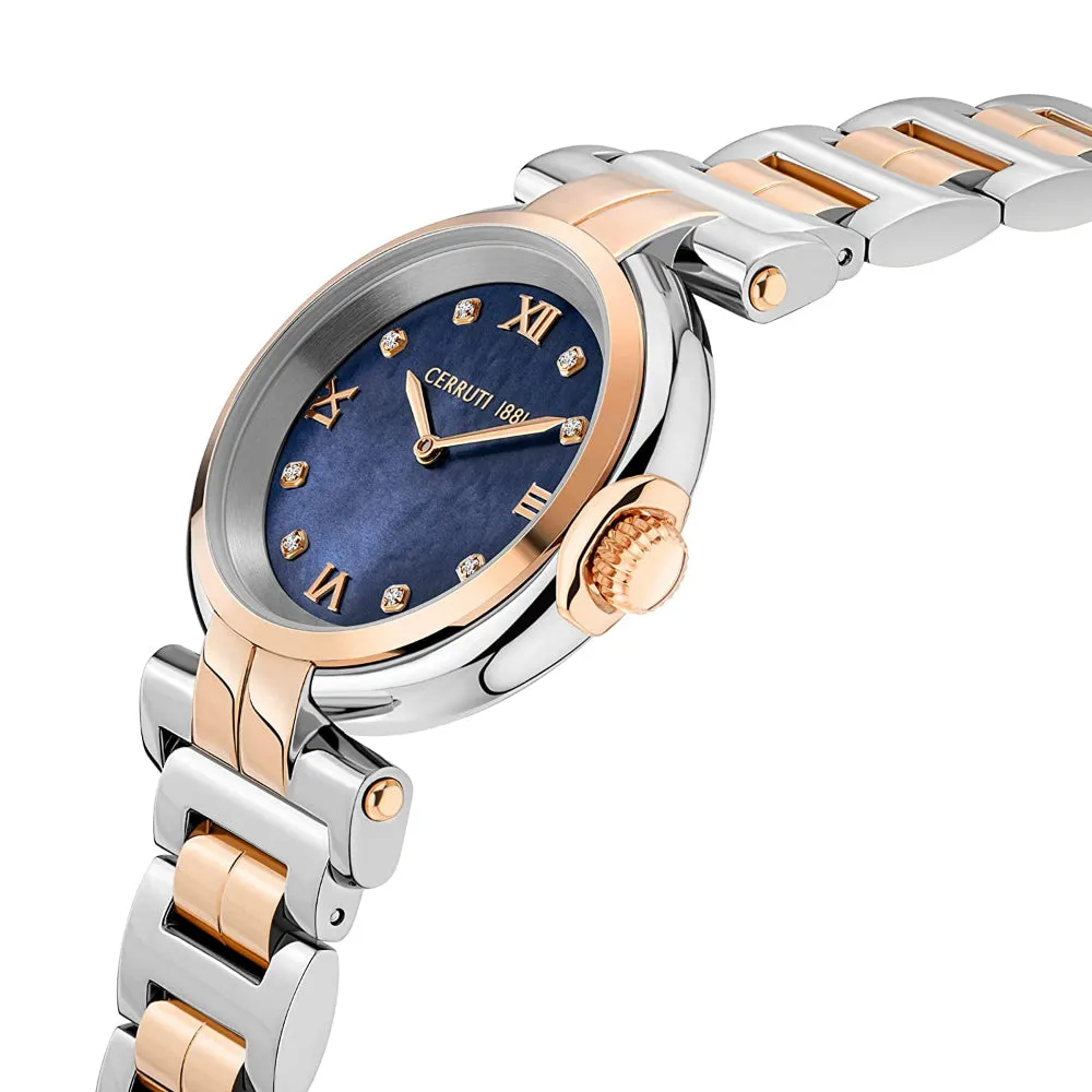 Cerruti Sesia Women's Analog Navy Blue Dial  Watch