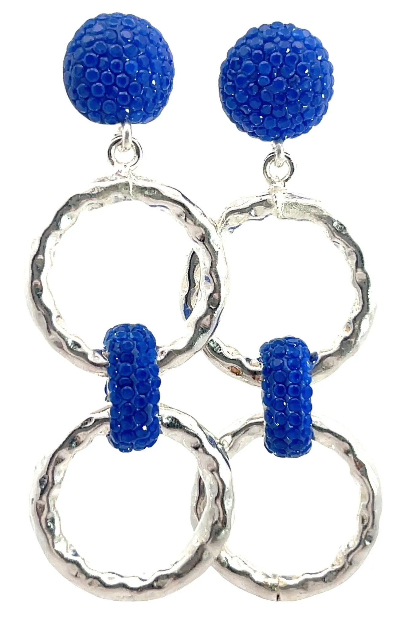 Chainlink Crystal Dangle Earrings