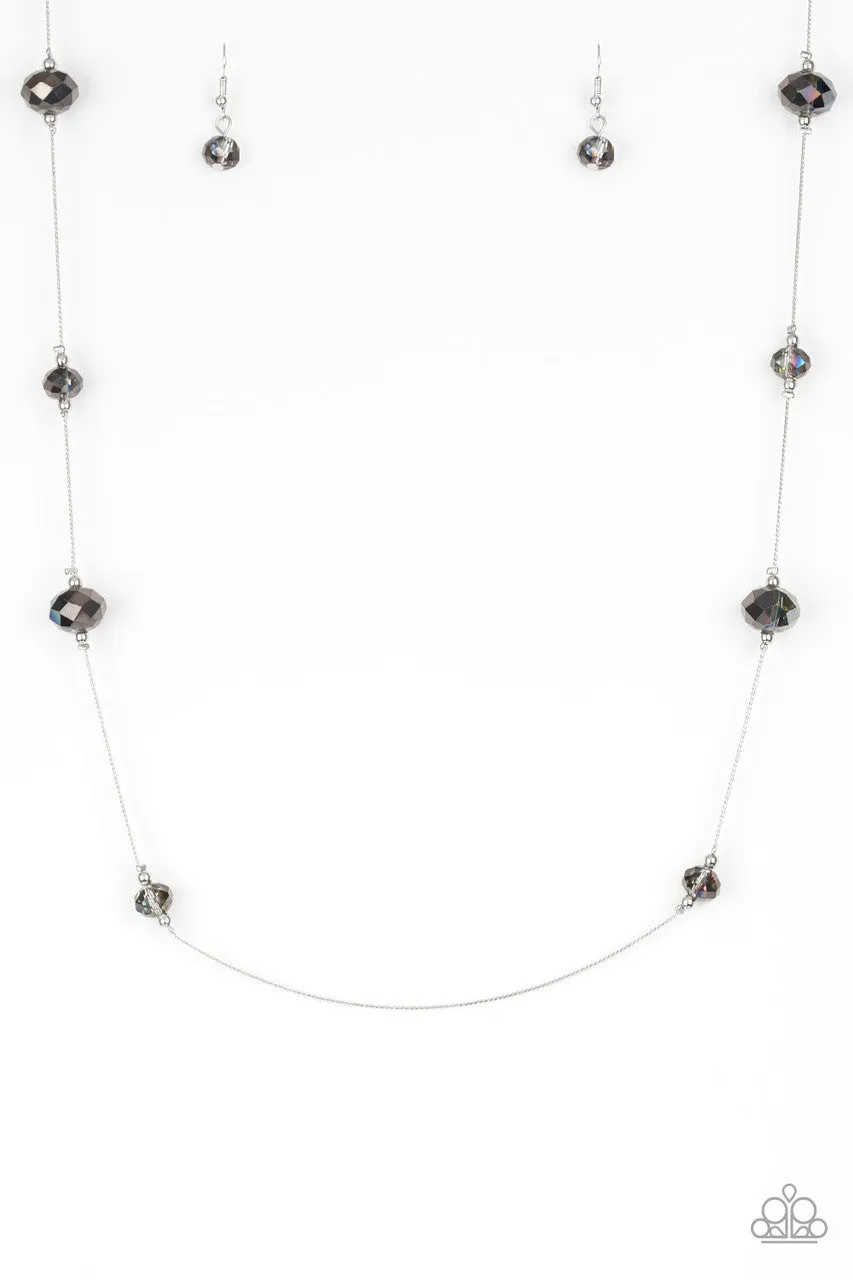 Champagne on the Rocks - Multi - Oil Spill Bead Paparazzi Long Necklace