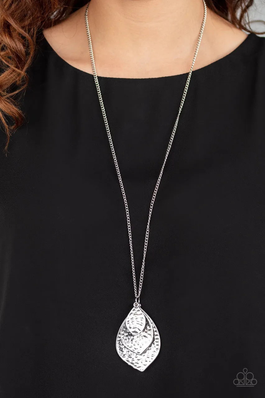 Changing Leaves Silver Paparazzi Necklace