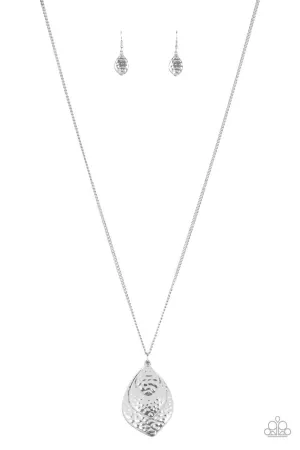 Changing Leaves Silver Paparazzi Necklace