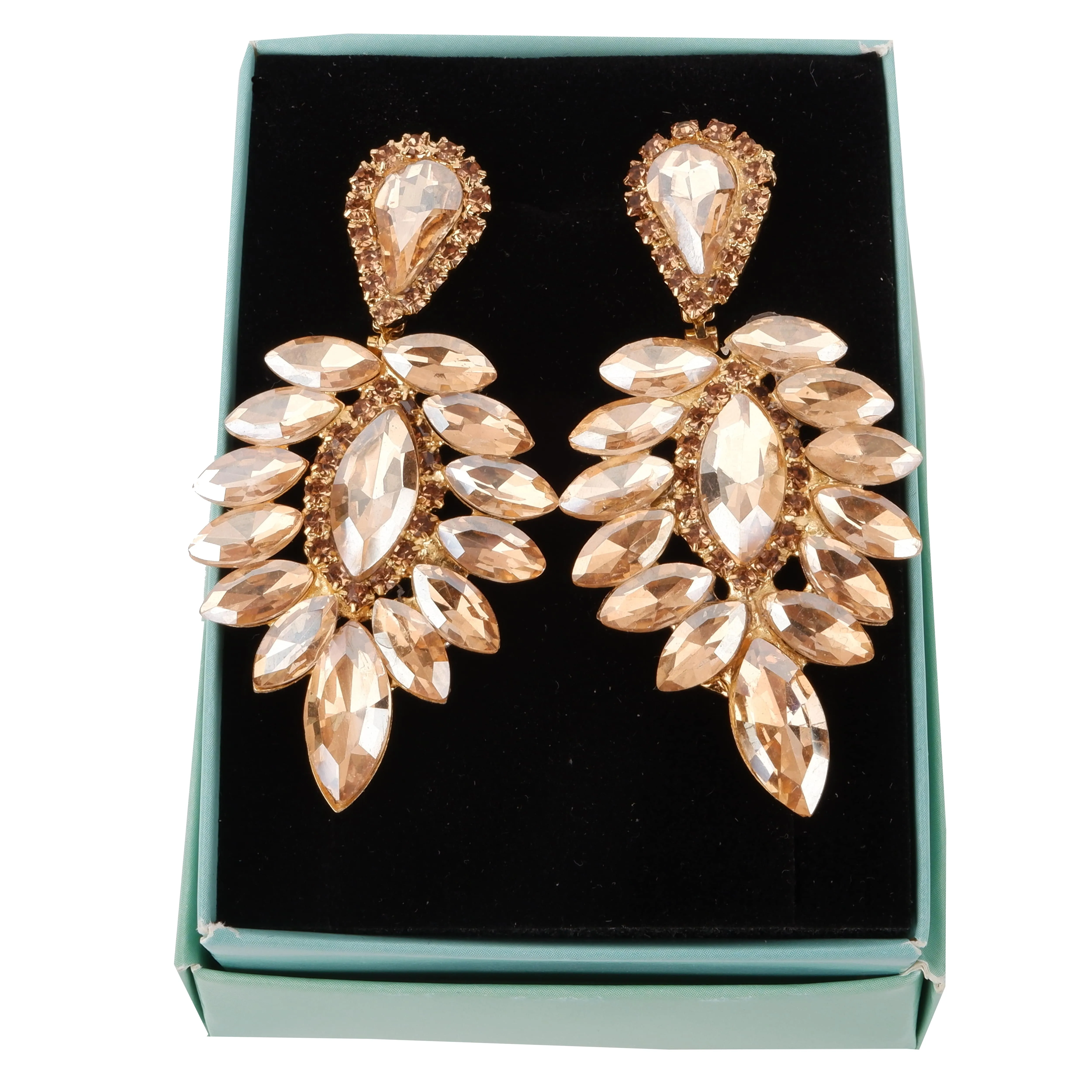 Chic Crystal Cascade Earrings