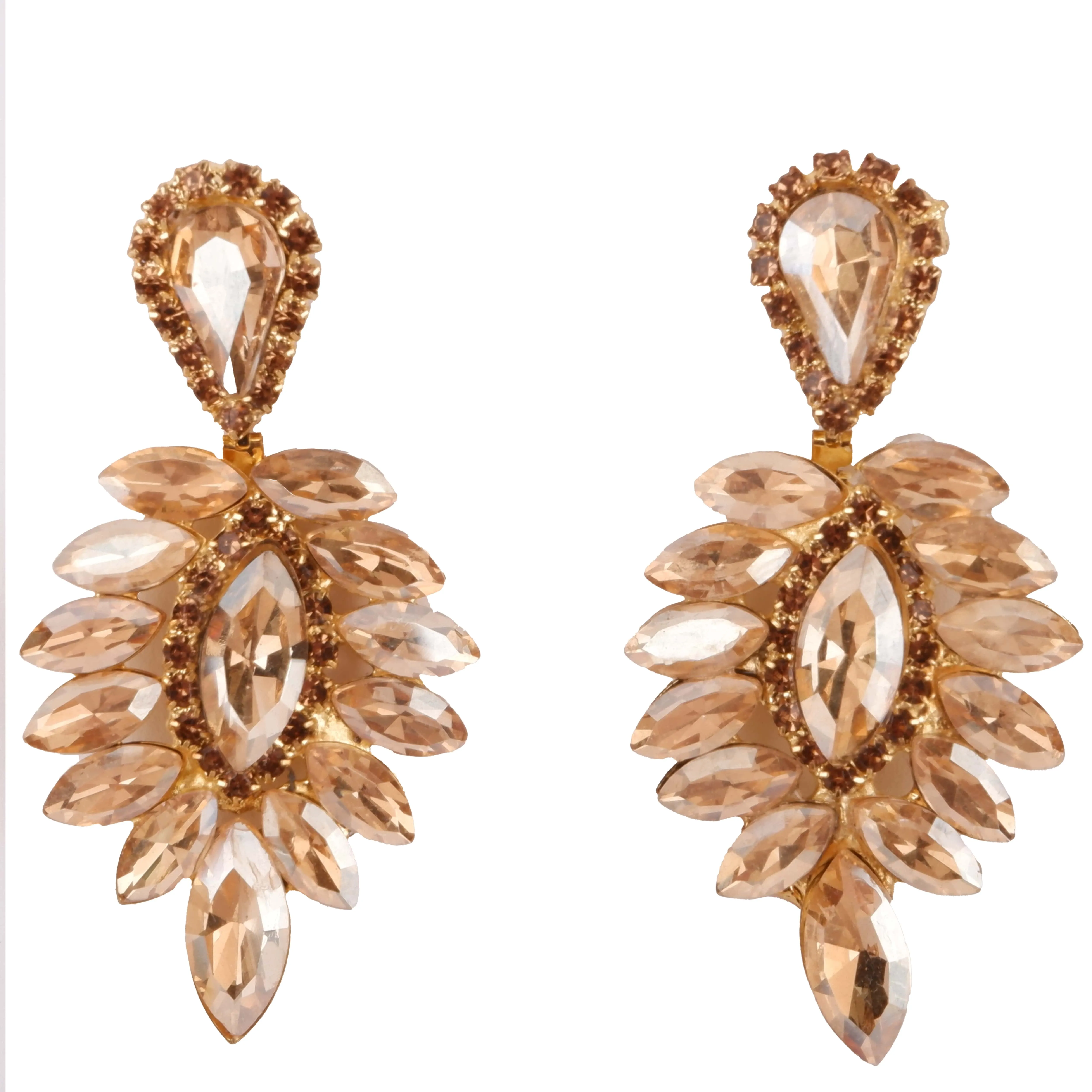 Chic Crystal Cascade Earrings