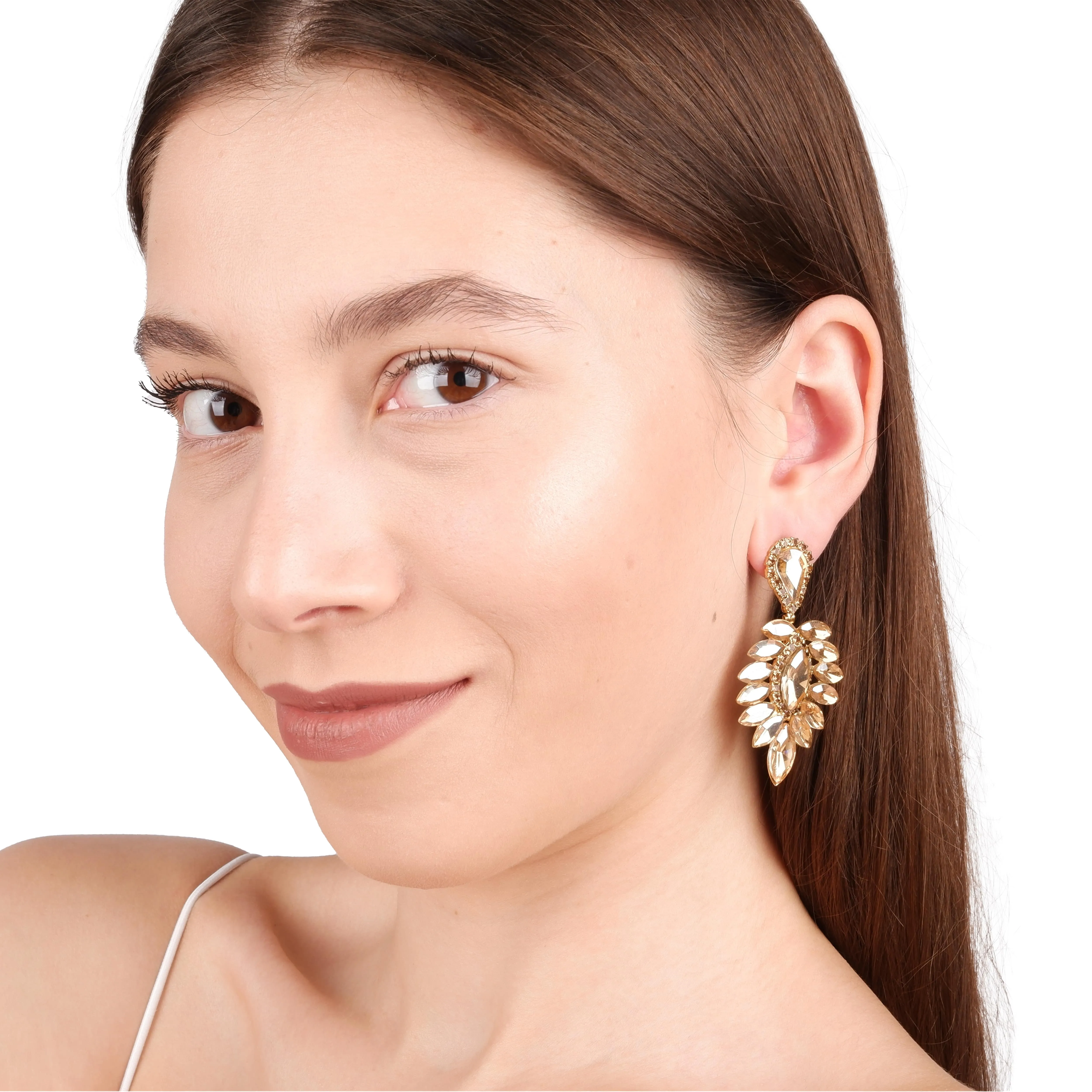 Chic Crystal Cascade Earrings