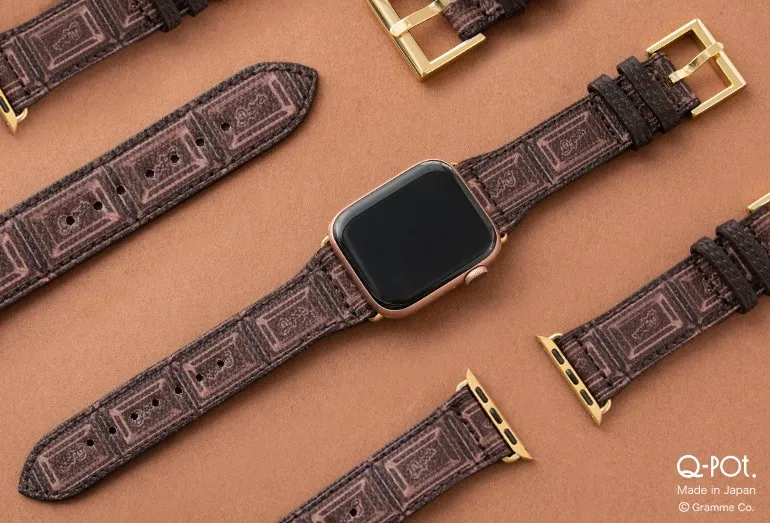 Chocolate Leather Band for Apple Watch【Japan Jewelry】