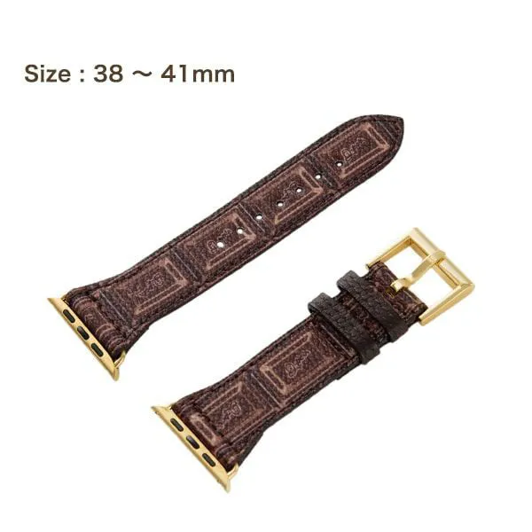 Chocolate Leather Band for Apple Watch【Japan Jewelry】