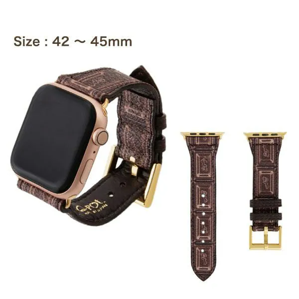 Chocolate Leather Band for Apple Watch【Japan Jewelry】