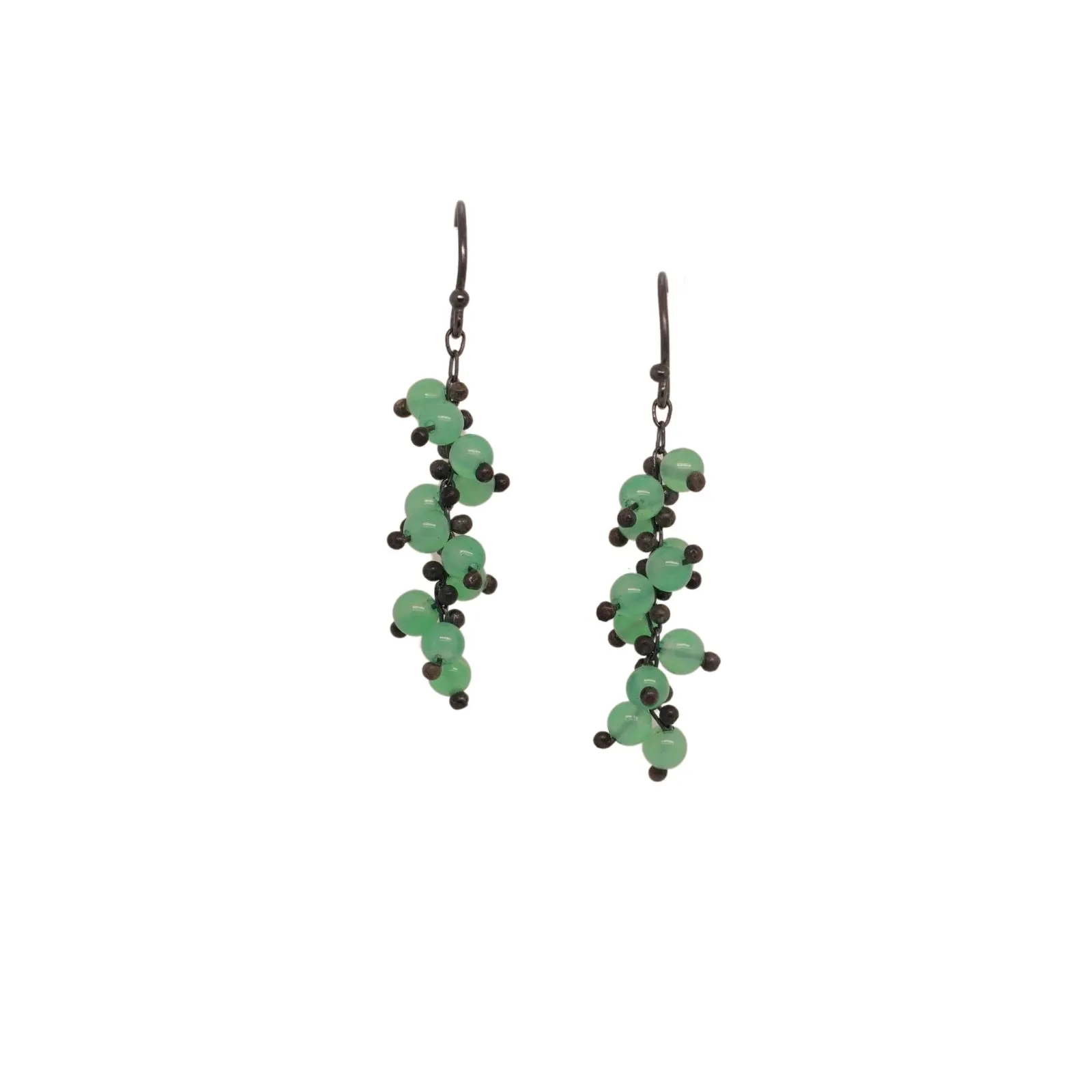 Chrysoprace Short Spiral Earrings