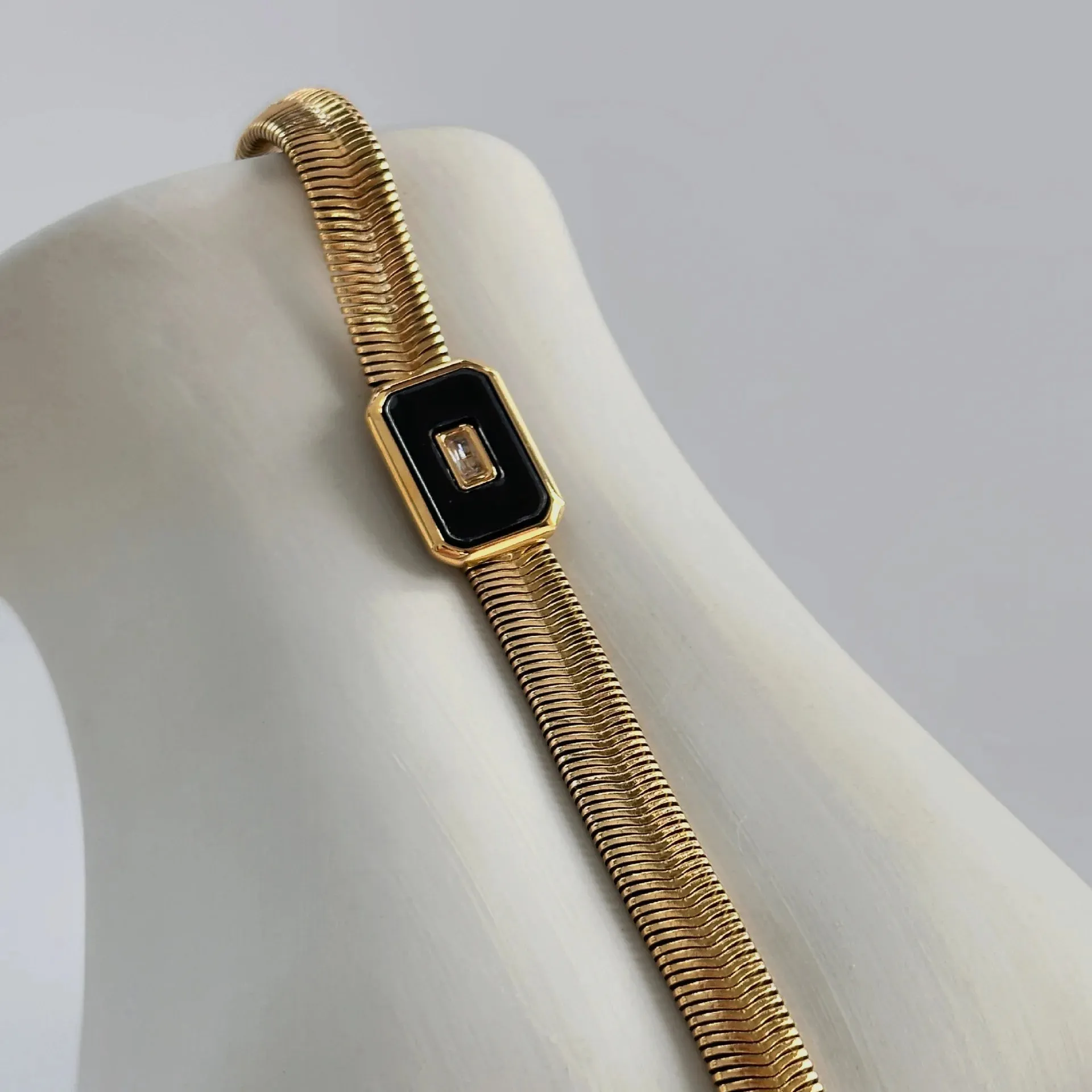 Chunky Chain & Herringbone Bracelets