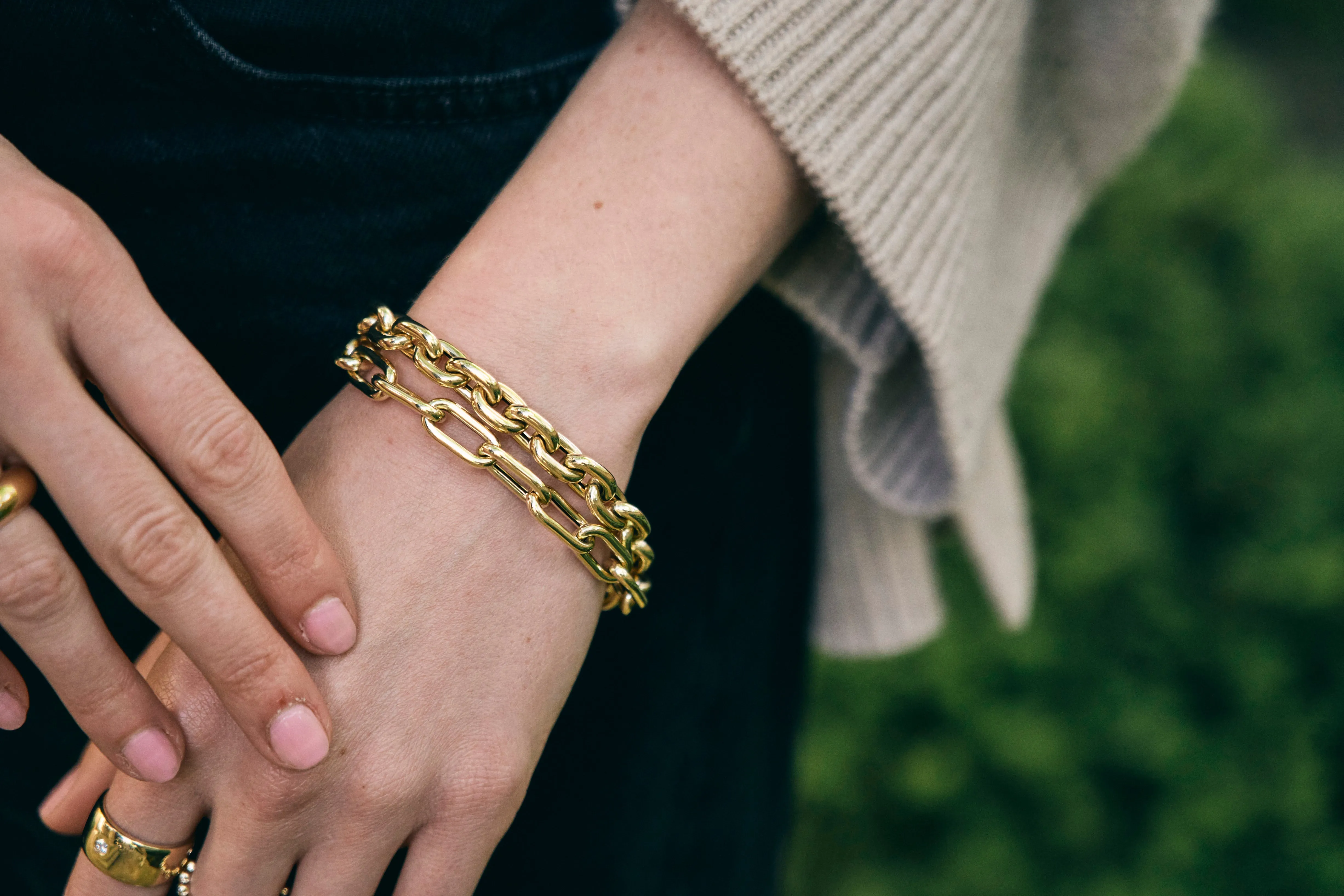 Chunky Paperclip Chain Bracelet