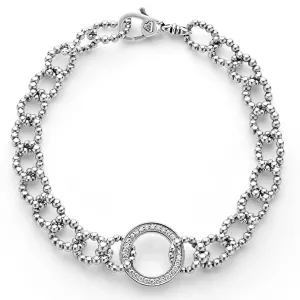 Circle Diamond Link Bracelet