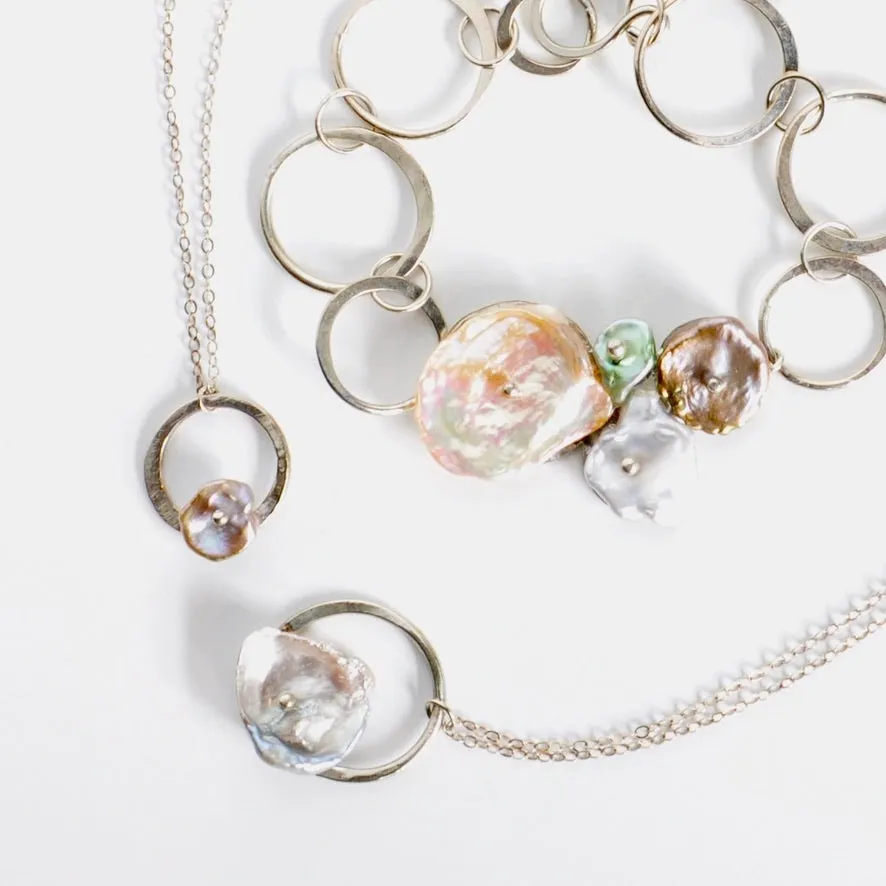 Circle Pendant Necklace - Karolyn Elisa Jewelry