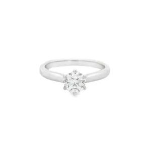 Clara - 14ct White Gold Round Brilliant Lab Grown Diamond Solitaire Engagement Ring TDW= 0.73ct