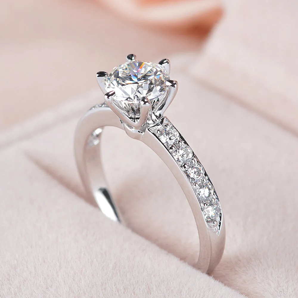 Classic 6 Prong Lab-Grown Diamond Engagement Ring