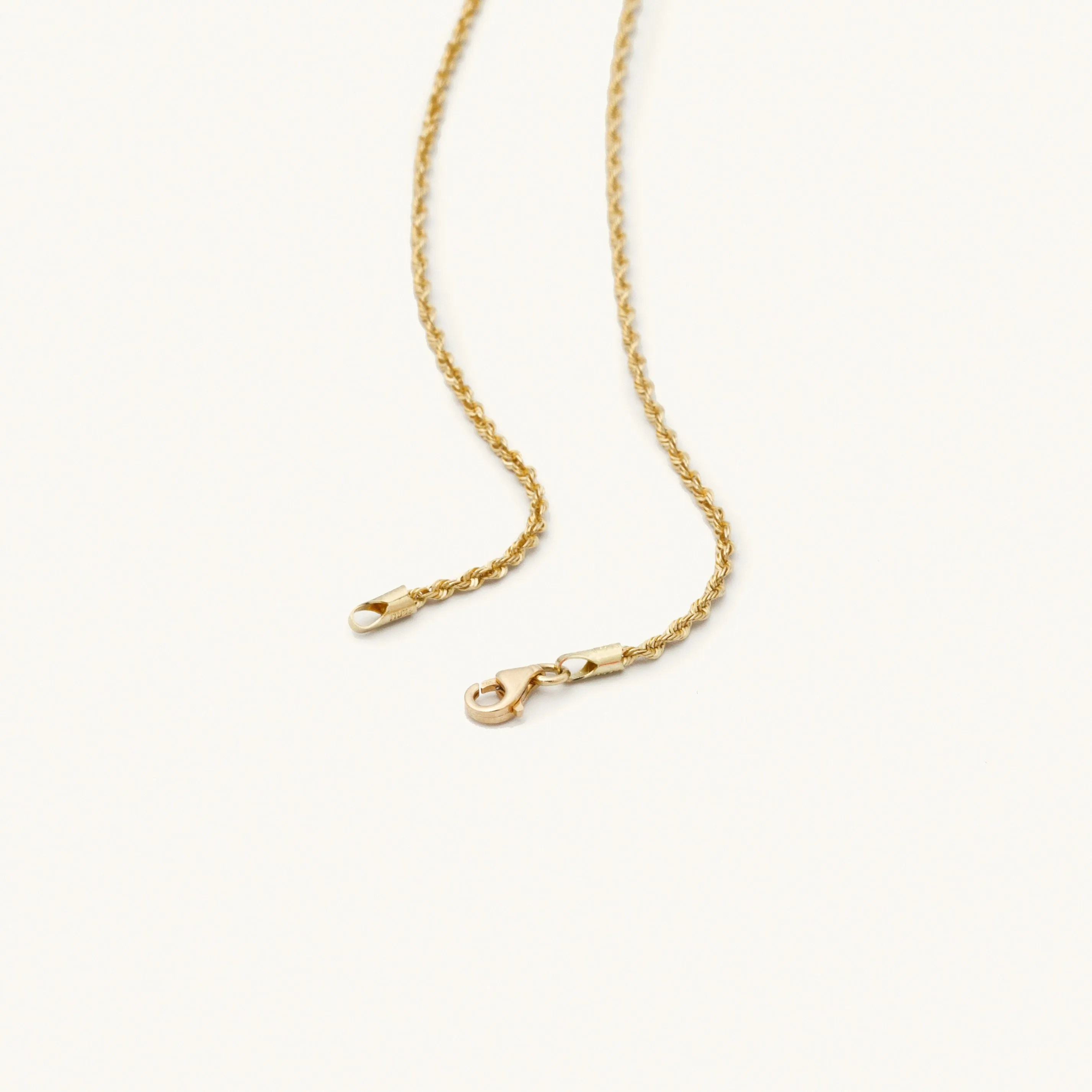 Classic Diamond Cut Rope Bracelet