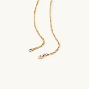 Classic Diamond Cut Rope Bracelet