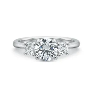 Classic Diamond Three Stone Platinum Engagement Ring