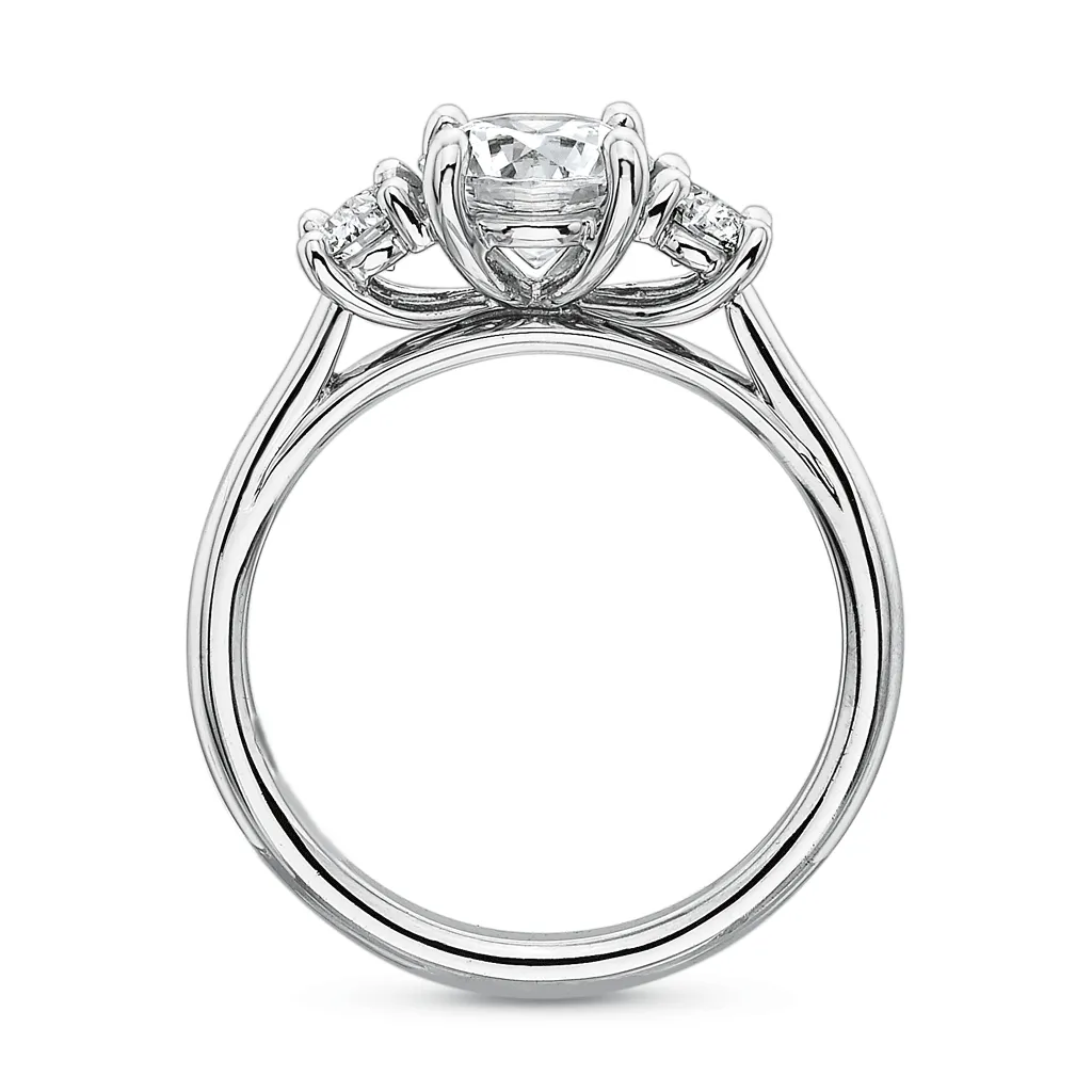 Classic Diamond Three Stone Platinum Engagement Ring