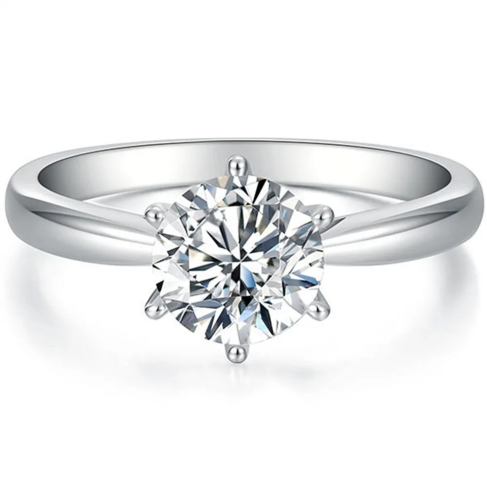 Classic Six Prong GIA Solitaire Engagement Ring