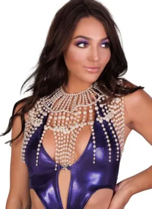 Cleopatra Pearl Fringe Body Jewelry - Cream