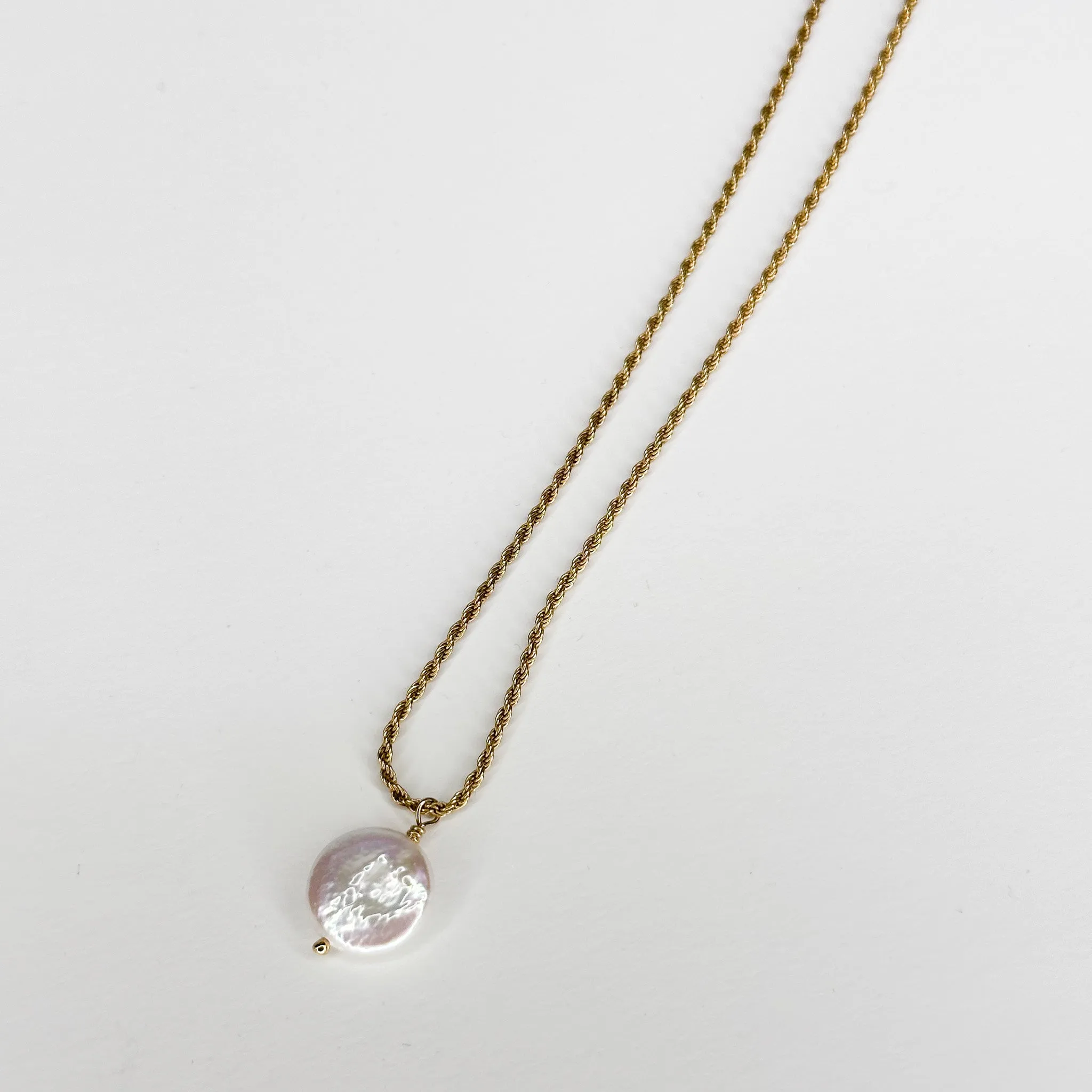 Coin Pearl Pendant