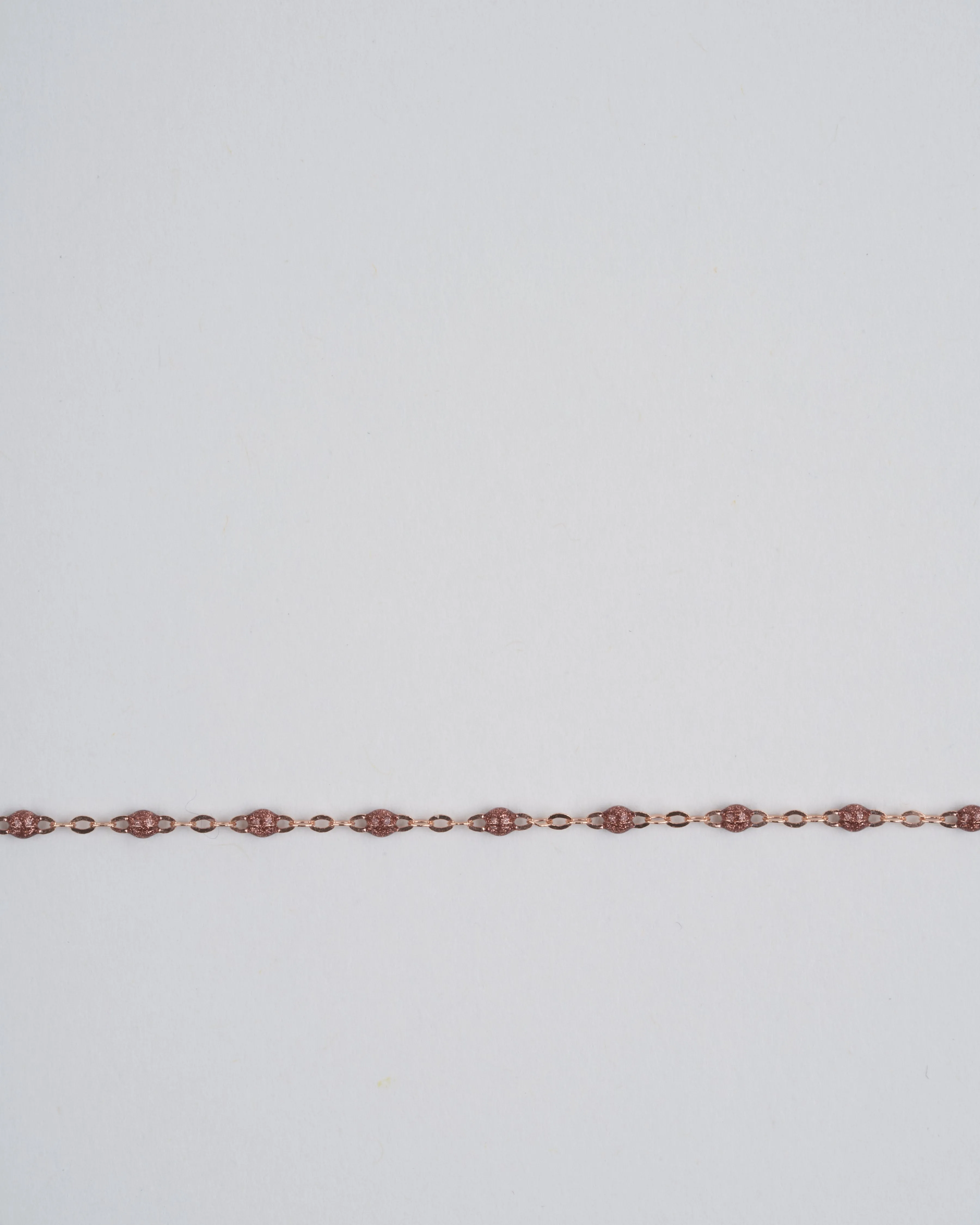 copper bead bracelet - rose gold