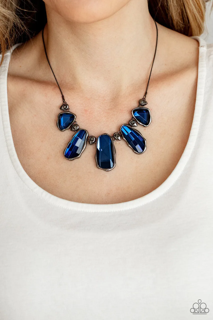 Cosmic Cocktail Blue Paparazzi Necklace