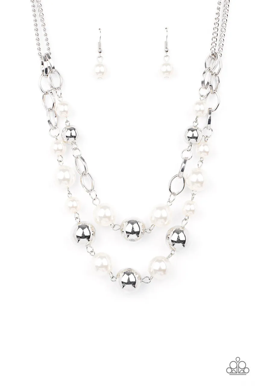COUNTESS Your Blessings White Paparazzi Necklace