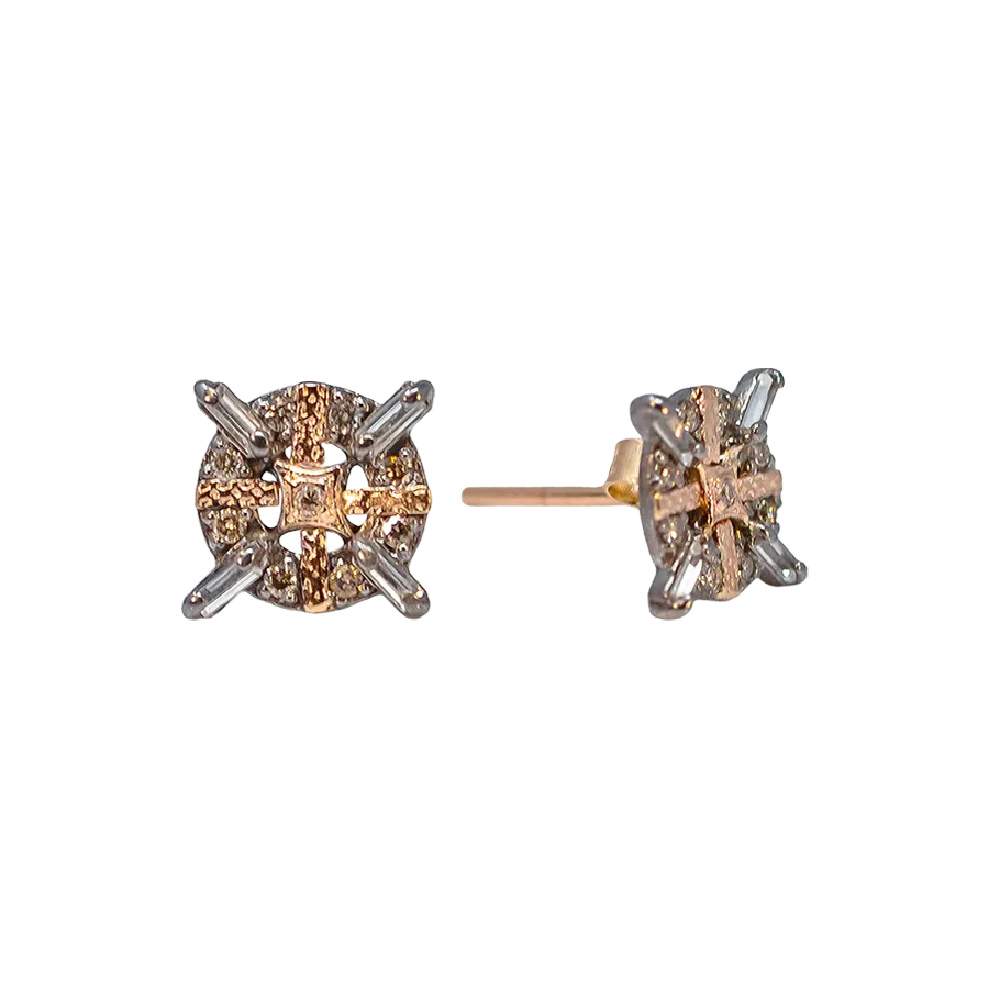 CRIVELLI CROSS STUD EARRINGS