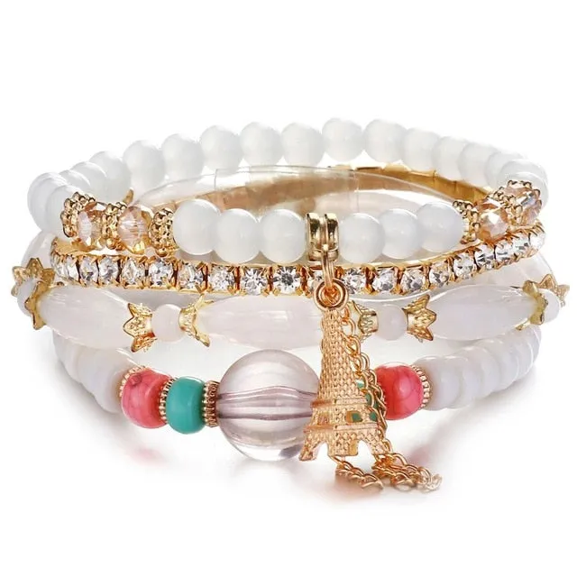 Crystal Bead Female Vintage Bracelets