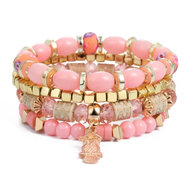 Crystal Bead Female Vintage Bracelets
